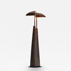 Annette van Gessel Solid Cast Brass Ara Table Lamp by Mies van Gessel The Netherlands 1990s - 3475238