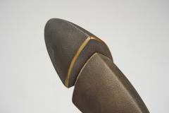 Annette van Gessel Solid Cast Brass Ara Table Lamp by Mies van Gessel The Netherlands 1990s - 4098276