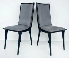 Annibale Colombo Annibale Colombo Lacquered Suede Dining Chairs Set of 6 - 3680487