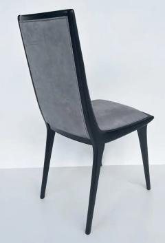 Annibale Colombo Annibale Colombo Lacquered Suede Dining Chairs Set of 6 - 3680519