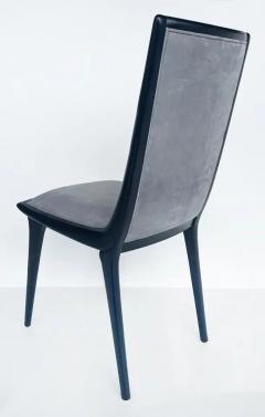 Annibale Colombo Annibale Colombo Lacquered Suede Dining Chairs Set of 6 - 3680537