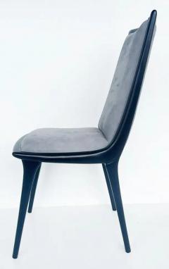Annibale Colombo Annibale Colombo Lacquered Suede Dining Chairs Set of 6 - 3680539