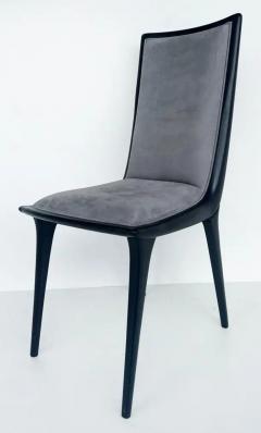 Annibale Colombo Annibale Colombo Lacquered Suede Dining Chairs Set of 6 - 3680548