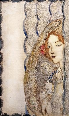 Annie French Bride Scottish Female Glasgow School Art Nouveau like Aubrey Beardsley - 3567840