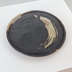 Annikki Hovisaari Modernist Annikki Hovisaari Stoneware Dish in Earthy Colours Arabia 1960s - 4472698