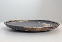Annikki Hovisaari Modernist Annikki Hovisaari Stoneware Dish in Earthy Colours Arabia 1960s - 4472702