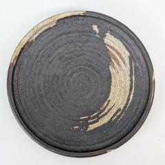 Annikki Hovisaari Modernist Annikki Hovisaari Stoneware Dish in Earthy Colours Arabia 1960s - 4472703