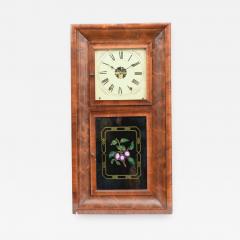 Ansonian Burled Walnut Case Wall Clock  - 944953