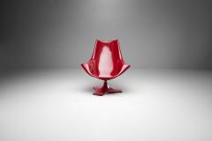 Antero Poppius Red Fibreglass Amicus Armchair by Antero Poppius Finland 1970s - 1315875