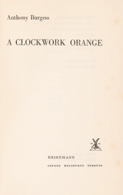 Anthony BURGESS A Clockwork Orange by Anthony BURGESS - 3796863