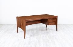 Anthony Kahn California Studio Sculpted Walnut Executive Desk by Anthony Khan - 3314983