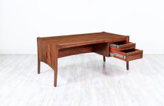 Anthony Kahn California Studio Sculpted Walnut Executive Desk by Anthony Khan - 3314984