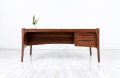 Anthony Kahn California Studio Sculpted Walnut Executive Desk by Anthony Khan - 3314989