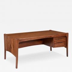 Anthony Kahn California Studio Sculpted Walnut Executive Desk by Anthony Khan - 3316206