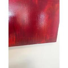 Anthony Liggins Abstract Acrylic Painting and Signed Book Who Loves You Baby  - 4564351