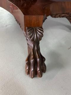Anthony Quervelle Anthony Querville Drop Leaf Mahogany Table w Acanthus Leaf Carving Circa 1845 - 4190812