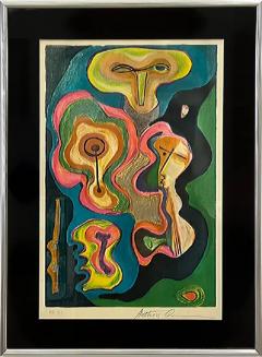 Anthony Quinn Anthony Quinn Abstract Signed Limited Edition Lithograph 2 15 Tribal Series - 3604669