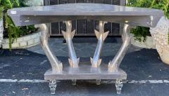 Anthony R J Powell Art Deco Style Anthony R J Powell Silver Giltwood Console - 2346364