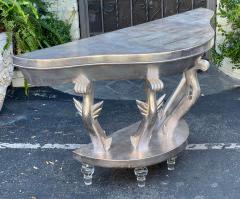 Anthony R J Powell Art Deco Style Anthony R J Powell Silver Giltwood Console - 2346372