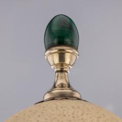 Anthony Redmile Anthony Redmile Ostrich Egg Box Mounted On Silver Plated Cup London c 1970 - 2914630