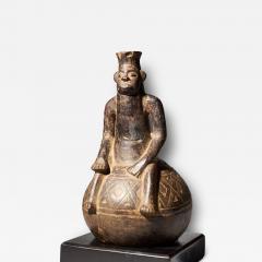 Anthromorphic Vessel in Blackened Terracotta Mangbetu People - 4267353