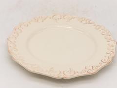 Anthropologie Stoneware Oval Dinner Plates Set of 12 Portugal Circa 2007 - 3947842