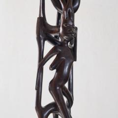 Anthropomorphic Modernist Makonde Sculpture 1950s - 4608759
