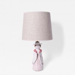 Anthropomorphic ceramic lamp representing a farmer woman Portugal 1950s - 4540602