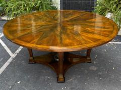 Antique 10 Regency Mahogany Inlaid Dining Table W Two Leaves - 1942503