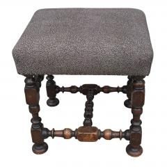 Antique 17c William Mary Walnut Ottoman Footstool - 4594056