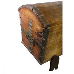 Antique 17th C Spanish Colonial Rustic European Hope Chest Trunk - 4572142