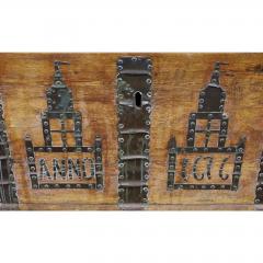 Antique 17th C Spanish Colonial Rustic European Hope Chest Trunk - 4572143