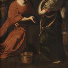 Antique 17th century Italian painting Christ and the Samaritan woman - 4238598