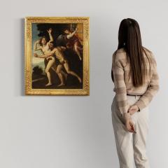 Antique 17th century painting the expulsion of Adam and Eve - 4219793