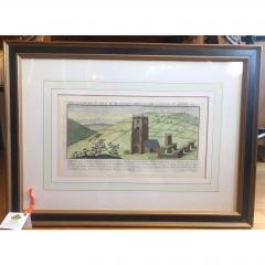 Antique 18 C Hand Colored Engraving French Mat Framed Derby - 1807835