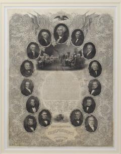 Antique 1857 Declaration of Independence - 2214477