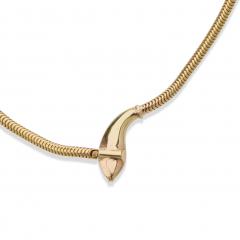 Antique 18K Gold Snake Necklace - 4168030