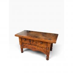 Antique 18c British Colonial Rustic Side Table - 4762411