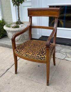 Antique 18th C Directoire Style Mahogany Arm Chair - 2678601