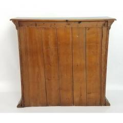 Antique 18th C French Country Paint Decorated Shallow Bookcase Cupboard - 1767856