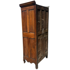 Antique 18th C French Fruitwood Bonnetierre Cabinet - 4059440