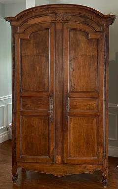 Antique 18th C Italian Fruitwood Armoire Linen Press - 2494525