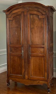 Antique 18th C Italian Fruitwood Armoire Linen Press - 2494529