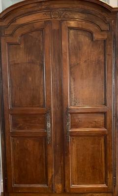 Antique 18th C Italian Fruitwood Armoire Linen Press - 2494533