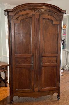 Antique 18th C Italian Fruitwood Armoire Linen Press - 2494537
