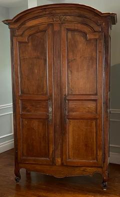 Antique 18th C Italian Fruitwood Armoire Linen Press - 2494544