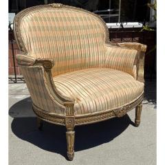 Antique 18th C Louis XV Wide Giltwood Bergere Arm Chair - 4264800