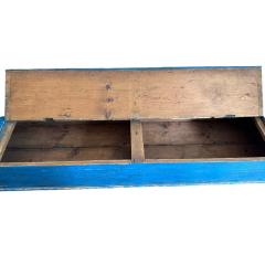 Antique 18th C Painted American Primitive Blanket Chest Bench - 4382847