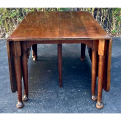 Antique 18th C Queen Anne Drop Leaf Gate Leg Dining Table - 2910034