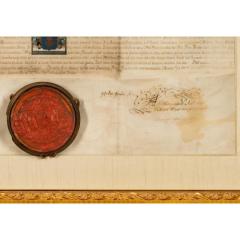 Antique 18th C Royal Seal of Maria Theresa Letter of Appointment - 4390576